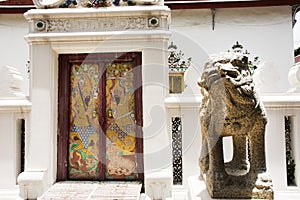 Wat Phaichayon Phon Sep Ratchaworawihan temple in Samut Prakan, Thailand