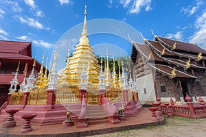 Wat Phan Tao is a beautiful old temple in Chiang Mai, Chiag Mai Province, Thailand