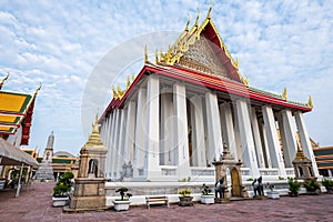 Wat Pho, also spelled Wat Po, a UNESCO recognized Buddhist temple complex in Bangkok, Thailand