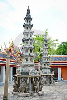 The Wat Pho Buddhist Temple in Bangkok, Thailand