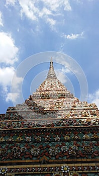 Wat Pho Temple Interior in Bangkok, Thailand.