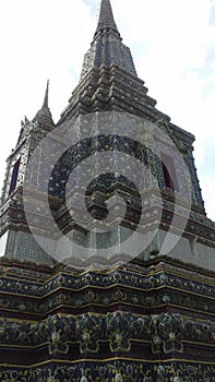 Wat Pho Temple Interior in Bangkok, Thailand.
