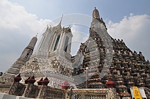 Wat Pho,the Temple of the Reclining Buddha in Bangkok , Thailand