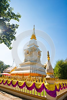 Wat Phra That Bang Phuan is the old temple in Nongkhai of Thailand