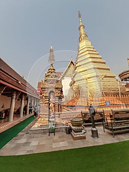 Within Wat Phra That Cho Hae is an ancient sacred temple to worship of Phrae province