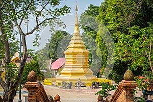 Wat Phra That Doi Jom Thong temple in Chiang Rai province, Thailand.
