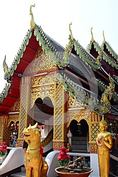 Wat Phra That Doi Kham temple. Tambon Mae Hia, Amphoe Mueang. Chiang Mai province. Thailand photo