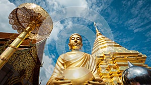 Wat Phra That Doi Suthep Buddhist Temple in Chiang Mai, Thailand