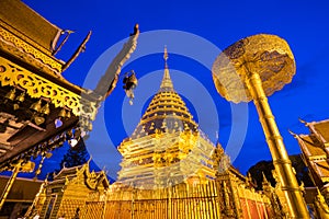 Wat Phra That Doi Suthep. Famous Temple, Chiang Mai ,Thailand.
