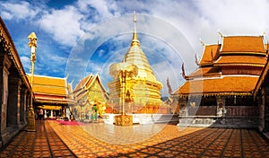 Wat Phra That Doi Suthep is the most famous temple in Chiang Mai