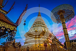 Wat Phra That Doi Suthep. The most famous temple in chiangmai, T