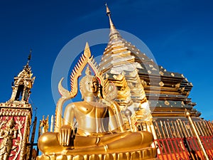 Wat Phra That Doi Suthep is tourist attraction of Chiang Mai