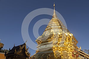 Wat Phra That Doi Suthep is tourist attraction of Chiang Mai, Thailand