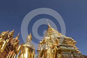 Wat Phra That Doi Suthep is tourist attraction of Chiang Mai, Thailand