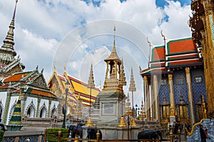 Wat Phra Kaeo,Bangkok-Grand Palace & Temple of the Emerald Buddha or Wat Phra Kaeo in Bangkok, Thailand