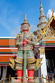 Wat Phra Kaeo,Bangkok-Grand Palace & Temple of the Emerald Buddha or Wat Phra Kaeo in Bangkok, Thailand