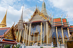 Wat Phra Kaeo,Bangkok-Grand Palace & Temple of the Emerald Buddha or Wat Phra Kaeo in Bangkok, Thailand