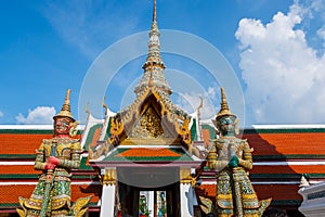 Wat Phra Kaeo,Bangkok-Grand Palace & Temple of the Emerald Buddha or Wat Phra Kaeo in Bangkok, Thailand