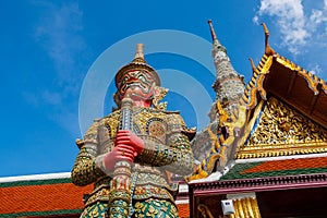 Wat Phra Kaeo,Bangkok-Grand Palace & Temple of the Emerald Buddha or Wat Phra Kaeo in Bangkok, Thailand