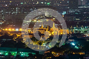 Wat Phra Kaew at night , bangkok, Thailand.