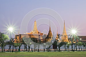 Wat Phra Kaew sunset Bangkok,Thailand