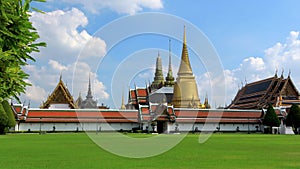 Wat Phra Kaew, Temple of the Emerald Buddha. The Grand Palace Bangkok, Thailand