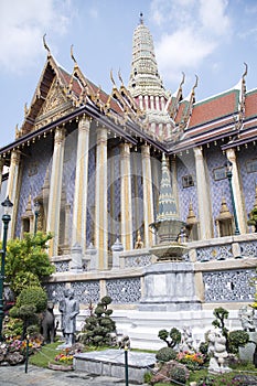 Wat Phra Kaew or the Temple of the Emerald Buddha inside Grand Palace, Bangkok