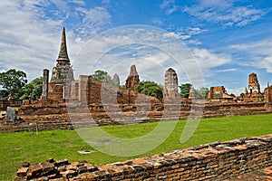 Wat Phra Mahathat temple complex in Ayutthaya