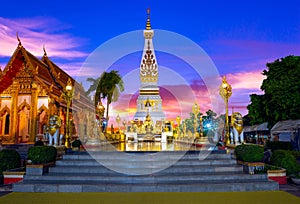 Wat Phra That Phanom Woramahawihan The old temple was prosperous in the Nakhon Phanom Province,Thailand