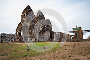 Wat Phra Prang Sam Yot, ancient architecture in Lop Buri Province in Thailand