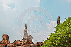 Wat Phra Si Sanphet in Ayutthaya historical park