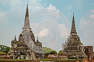 Wat Phra Si Sanphet in Ayutthaya historical park