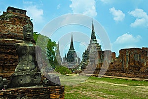 Wat Phra Si Sanphet in Ayutthaya , Thailand
