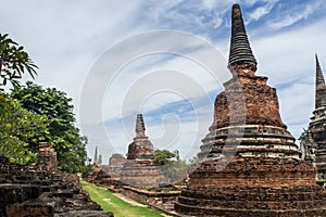 Wat Phra Si Sanphet , Ayutthaya Thailand - ancient city and hist