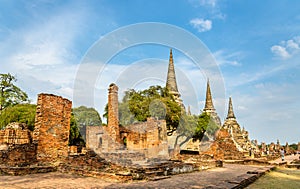 Wat Phra Si Sanphet temple in the Ayutthaya Historical Park - Thailand