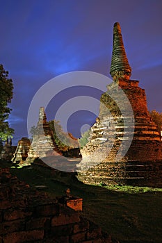 Wat Phra Si Sanphet temple at Ayutthaya, the second Thailand capital