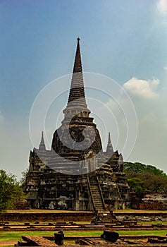Wat Phra Si Sanphet temple at Thailand