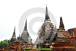 Wat Phra Si Sanphet was the holiest temple on the site of the old Royal Palace in Thailand`s ancient capital of Ayutthaya, Templ photo
