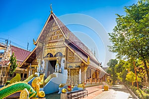 Wat Phra Singh is an ancient, Lanna style temple and a major tourist attraction in Chiang Rai