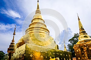 Wat Phra Singh golden stupa, Chiang Mai, Thailand