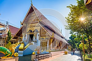 Wat Phra Singh temple is a buddhist temple located in Chiang Rai, northern Thailand