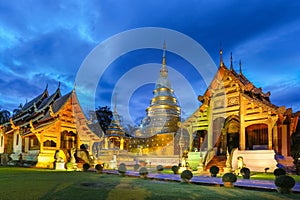 Wat Phra Singh temple in Chiang Mai ,Thailand,