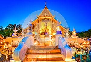 Wat Phra Singh Woramahaviharn in Chiang Mai,Thailand