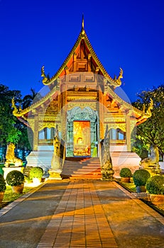 Wat Phra Singh Woramahaviharn in Chiang Mai,Thailand