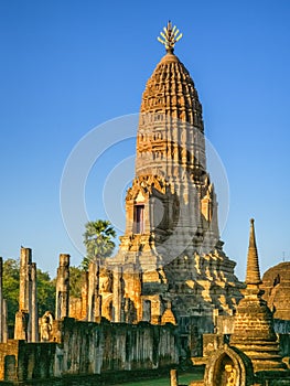 Wat Phra Sri Rattana Mahathat Rajaworavuharn temple in Si Satchanalai historical park, Thailand