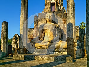 Wat Phra Sri Rattana Mahathat Rajaworavuharn temple in Si Satchanalai historical park, Thailand