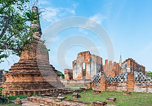 Wat Phra Sri Sanphet  at Ayutthaya province, Thailand
