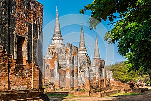 Wat Phra Sri Sanphet  at Ayutthaya province, Thailand