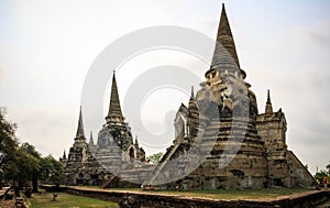 Wat Phra Sri Sanphet temple, Ayutthaya, Chao Phraya Basin, Central Thailand, Thailand
