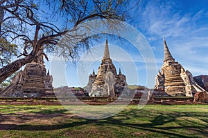 Wat Phrasisanpetch in the Ayutthaya Historical Park